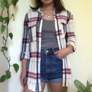 Plaid flannel shirt